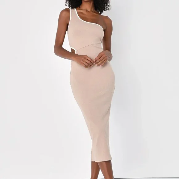 lulus beige dress Beige Office Dress for Ladies